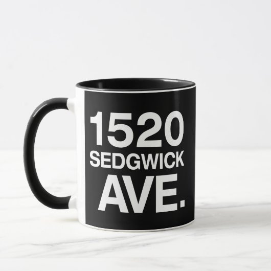 1520 SEDGWICK AVE。 マグカップ (左)