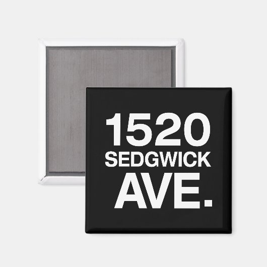 1520 SEDGWICK AVE。 マグネット (正面/裏面)