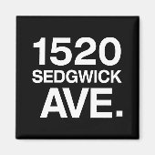 1520 SEDGWICK AVE。 マグネット (正面)