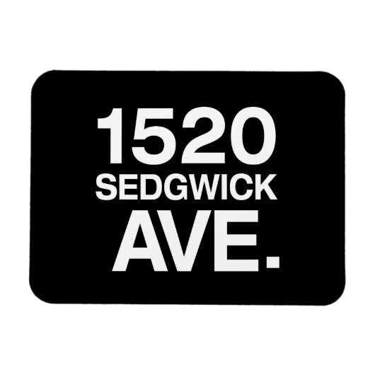 1520 SEDGWICK AVE。 マグネット (横)