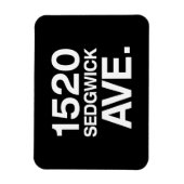 1520 SEDGWICK AVE。 マグネット (縦)