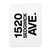 1520 SEDGWICK AVE。 マグネット (縦)