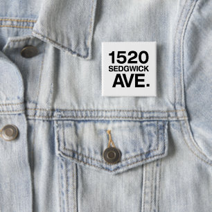 1520 SEDGWICK AVE。 缶バッジ