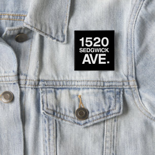 1520 SEDGWICK AVE。 缶バッジ