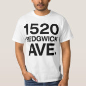 1520 SEDGWICK AVE。 Tシャツ (正面)