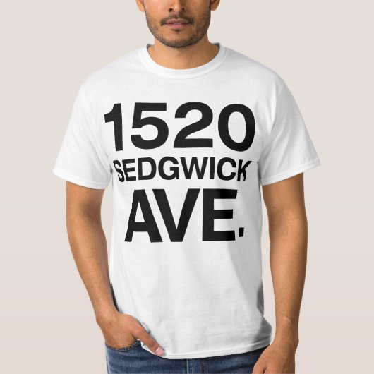 1520 SEDGWICK AVE。 Tシャツ (正面)