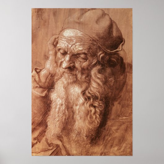 1521年、93歳の男性のポートレート ポスター (正面)