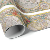 1525年からの中世世界地図 ラッピングペーパー (ロールコーナー)