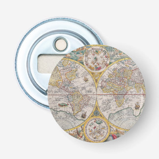 1525年からの中世世界地図 栓抜き
