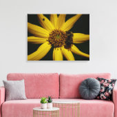 152.ブンブンいう音ひまわり キャンバスプリント (インサイチュ (リビング))