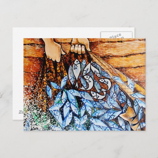 153匹の魚 ポストカード (正面/裏面)