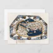 1535世界地図 ポストカード (正面/裏面)