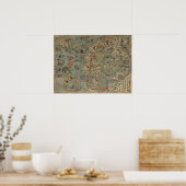 1538マリンマップ ポスター (キッチン)