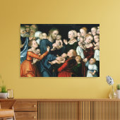 1538年、小さな子供を来私に苦しめる キャンバスプリント (インサイチュ (リビング))