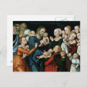 1538年、小さな子供を来私に苦しめる ポストカード (正面/裏面)