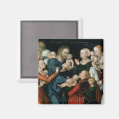 1538年、小さな子供を来私に苦しめる マグネット (正面/裏面)