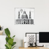 1539年、ローマ、セントピーターの計画 ポスター (ホームオフィス)