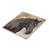 153.やさしい馬荷車を引く馬 タイル (側面)