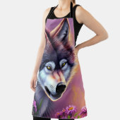 153.オオカミの注意深い目 エプロン (インサイチュ)