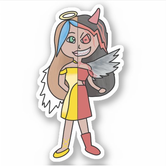 153.危険な天使 シール (正面)