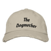 153.犬の母親 刺繍入りキャップ (正面)