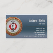 【154日本の】書道空手道 名刺 (裏面)