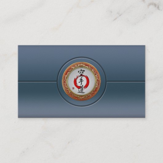 【154日本の】書道空手道 名刺 (正面)