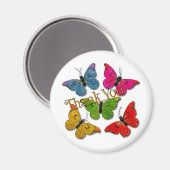 15418カラフル蝶ユーザ マグネット (正面/裏面)