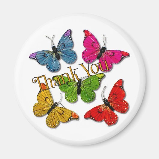 15418カラフル蝶ユーザ マグネット (正面)