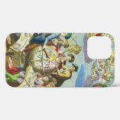 1542年の古地図とヴィンテージの探検家たち Case-Mate iPhoneケース (裏面 (横))