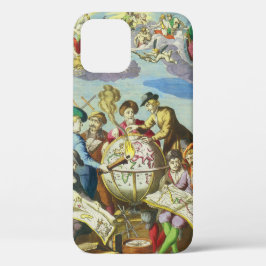 1542年の古地図とヴィンテージ探検家たち iPhone 12ケース