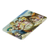 1542年製アンティークグローブマップとヴィンテージ探検家 マグネット (左側)
