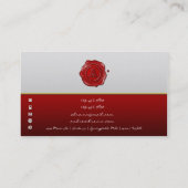 [154]オウムモノグラム[ワックスシール] 名刺 (裏面)