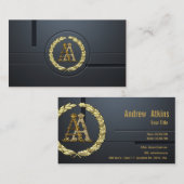 [154]オウムモノグラム[金ゴールド] 名刺 (正面/裏面)