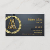 [154]オウムモノグラム[金ゴールド] 名刺 (裏面)