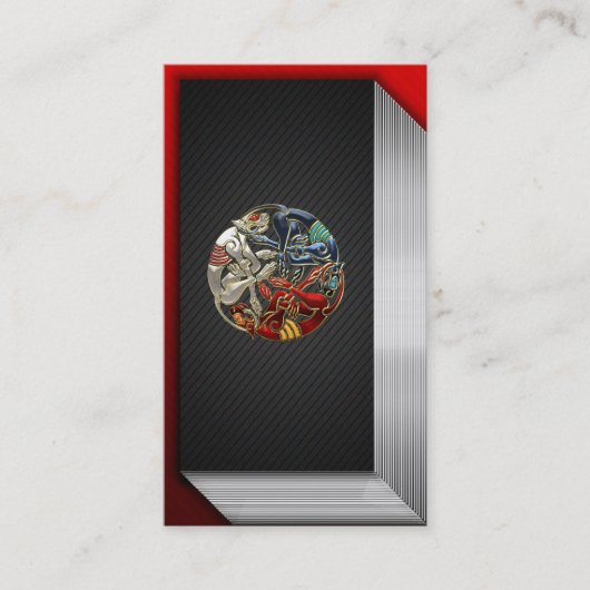 [154]ケルト人の神聖な芸術- 3匹の犬 名刺 (正面)