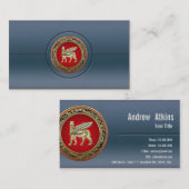 [154]バビロニアの翼ブル・ラマス[3D] 名刺 (正面/裏面)