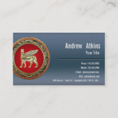 [154]バビロニアの翼ブル・ラマス[3D] 名刺 (裏面)