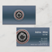 [154]ヘビ神ケツァルコアトル[シルバー] 名刺 (正面/裏面)