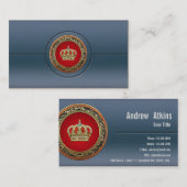 [154]ベルギー：プリンスプリンセスキングクイーンクラウン 名刺 (正面/裏面)