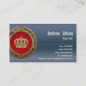 [154]ベルギー：プリンスプリンセスキングクイーンクラウン 名刺 (裏面)