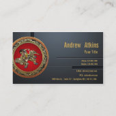 [154]北斎 – 獅子乗り獅子 名刺 (裏面)