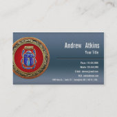 [154]宝のトローブ：古代エジプトのスカラブ 名刺 (裏面)