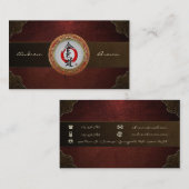 [154]日本のな書道-合気道 名刺 (正面/裏面)