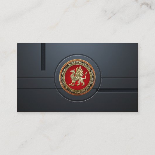 [154]聖なる金ゴールドグリフィン 名刺 (正面)