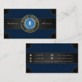 [154] CG：中尉（中学） (LTJG) 名刺 (正面/裏面)