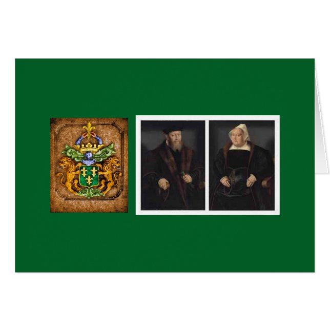 1550のポートレート頃ヴァンWestervelt Family (正面横)