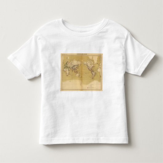 1550年の地図書 トドラーTシャツ (正面)