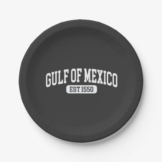 1550年アメリカのユーモア以来のメキシコ湾 ペーパープレート (正面)