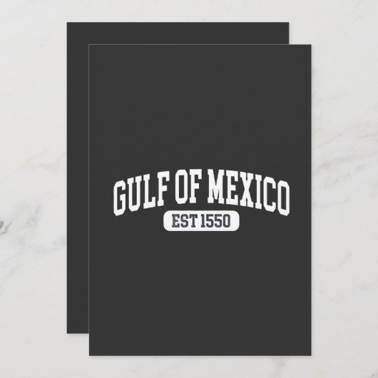 1550年アメリカのユーモア以来のメキシコ湾 招待状 (正面/裏面)